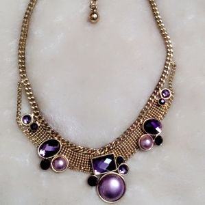 🌟 3 for$20 Purple/gold necklace